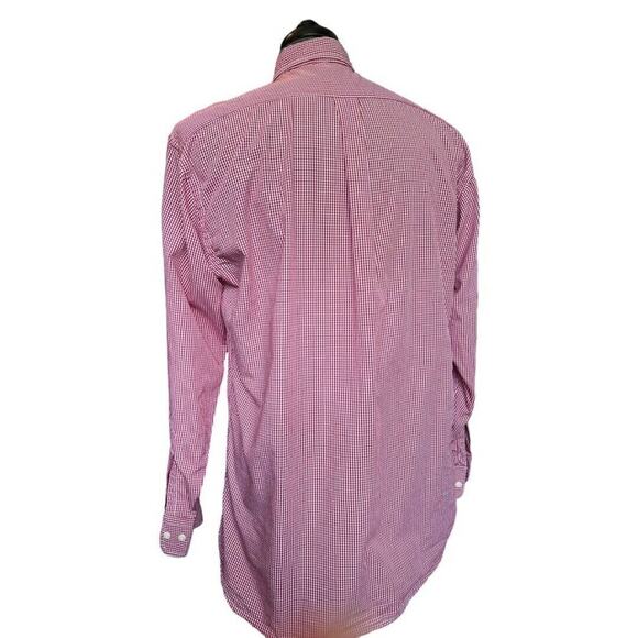 Size Medium Alabama Crimson Tide Elephant Men's Button Down Shirt Checked Long S - Picture 7 of 10